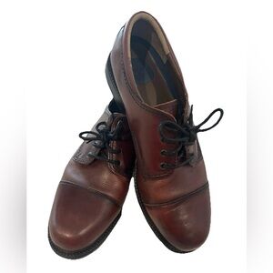 DOCKERS Men’s Size 13 - Brown Oxford Leather Dress Shoes Very Good Shape